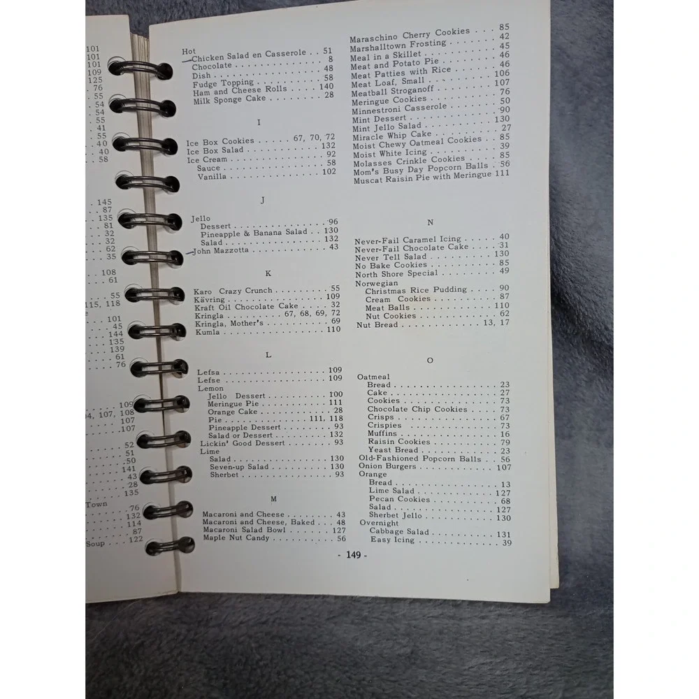 Fjeldberg Lutheran Church Cookbook 1965 Huxley, Iowa Spiral Vintage Recipe Local